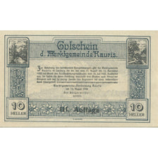 Banknote, Austria, Rauris, 10 Heller, montagne, 1920 UNC(63) Mehl:FS 823a