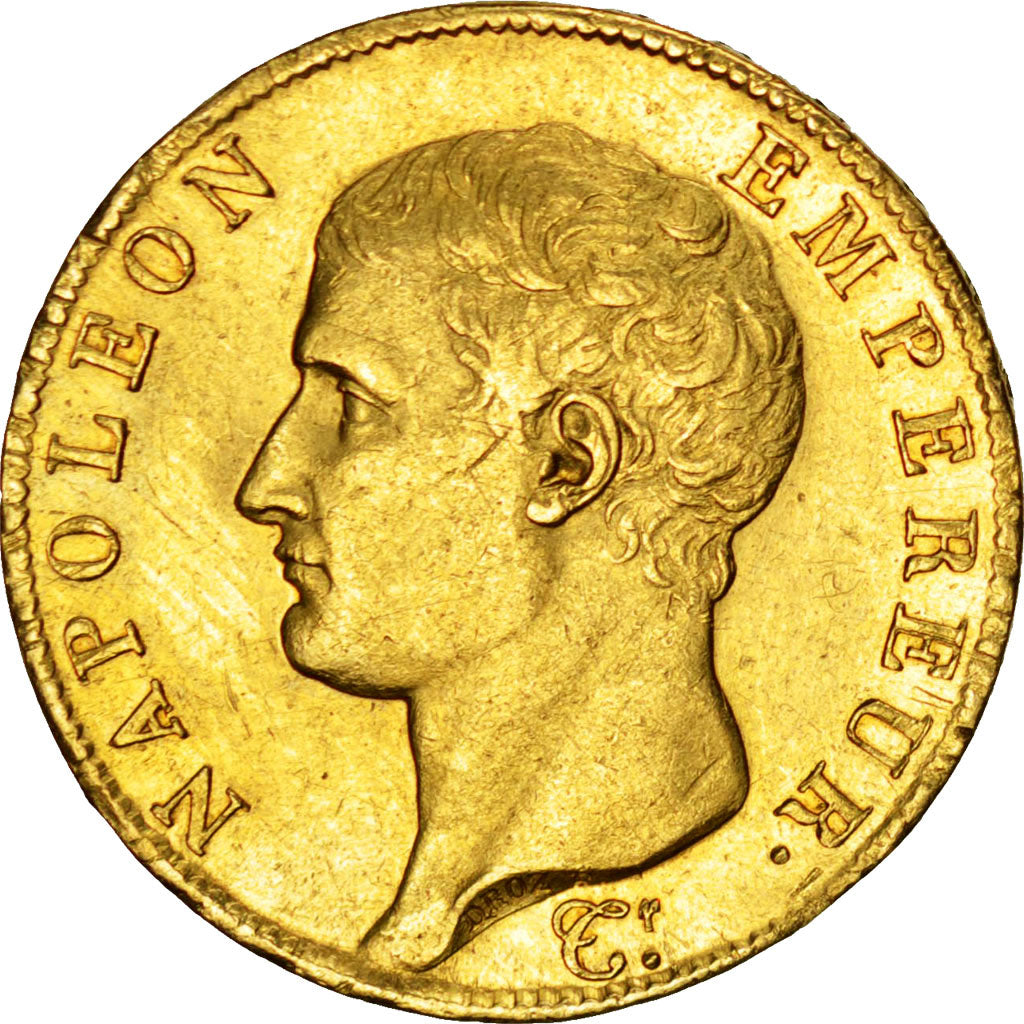 Premier Empire, 40 Francs or Napoléon Empereur An 13 Paris, KM 664.1