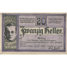 Banknote, Austria, Aurolzmunster, 20 Heller, Monument, 1920 UNC(63) Mehl:FS 69a