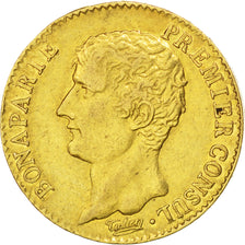 FRANCE, Napoléon I, 20 Francs, 1802, Paris, KM #651, EF(40-45), Gold, Gadoury #.