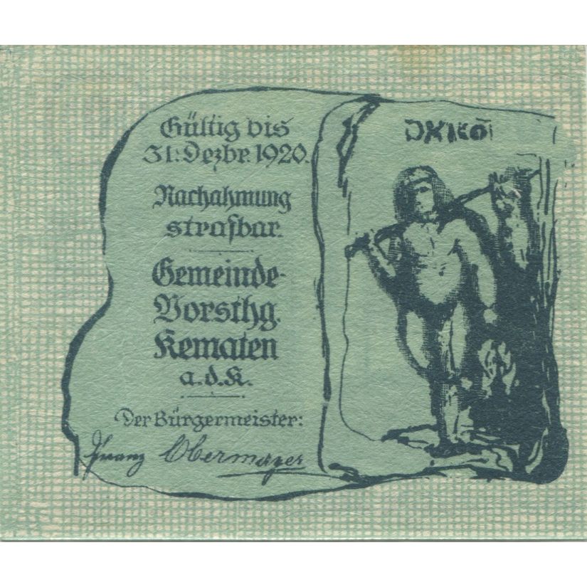 Banconote, Austria, KEMATEN, 10 Heller, Eglise 1920-12-31, SPL Mehl:FS 430d