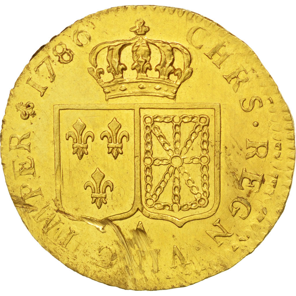 Louis XVI, Louis d'or à la tête nue 1786 Paris second semestre, KM 591.1