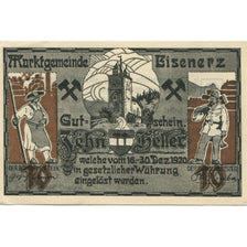 Biljet, Oostenrijk, Eisenerz, 10 Heller, valeur faciale, 1920 SPL Mehl:FS 169