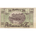 Banknote, Austria, Altenmarkt, 20 Heller, gare, 1920 UNC(63) Mehl:FS 29a