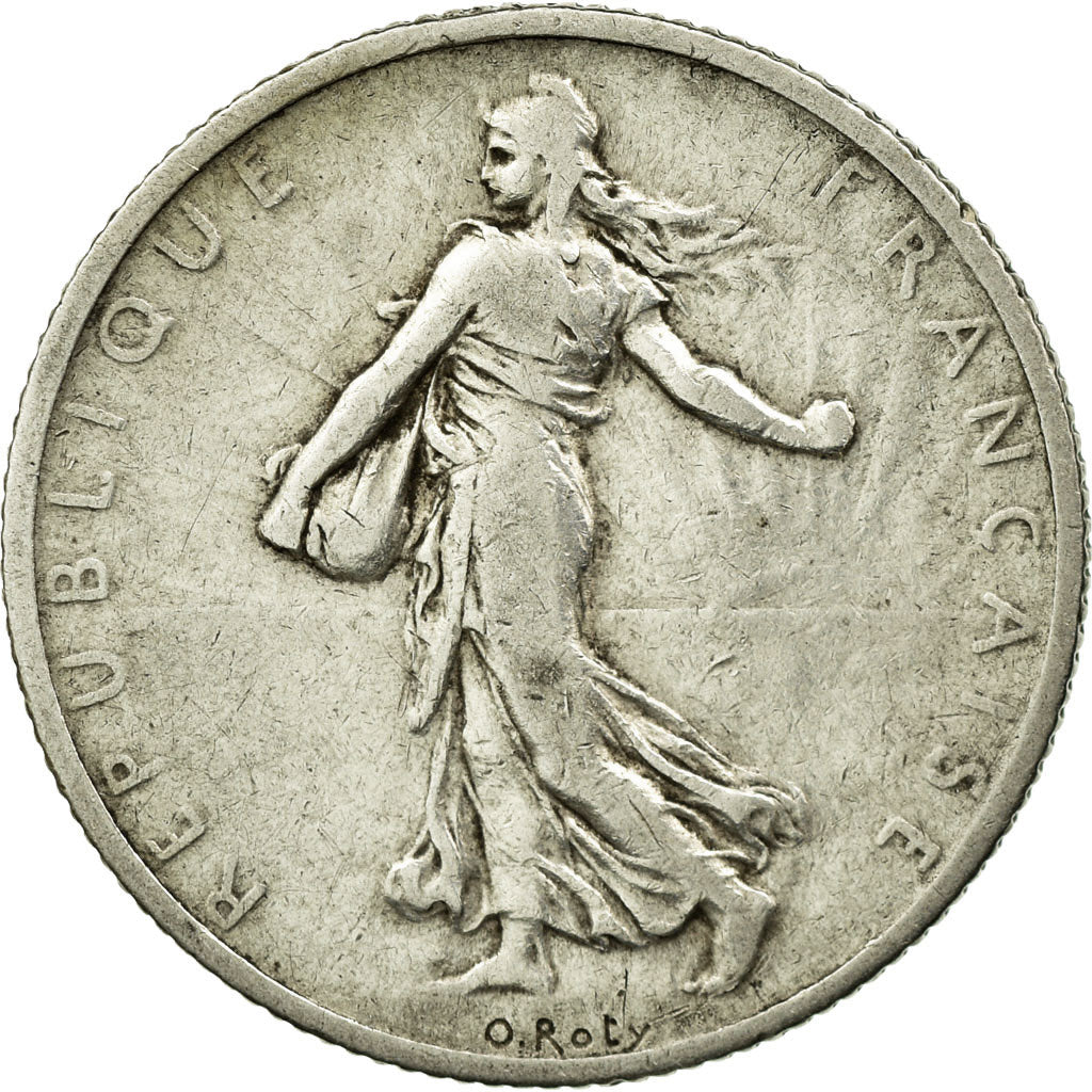 Moneta, Francia, Semeuse, 2 Francs, 1902, MB+, Argento, KM:845.1, Gadoury:532