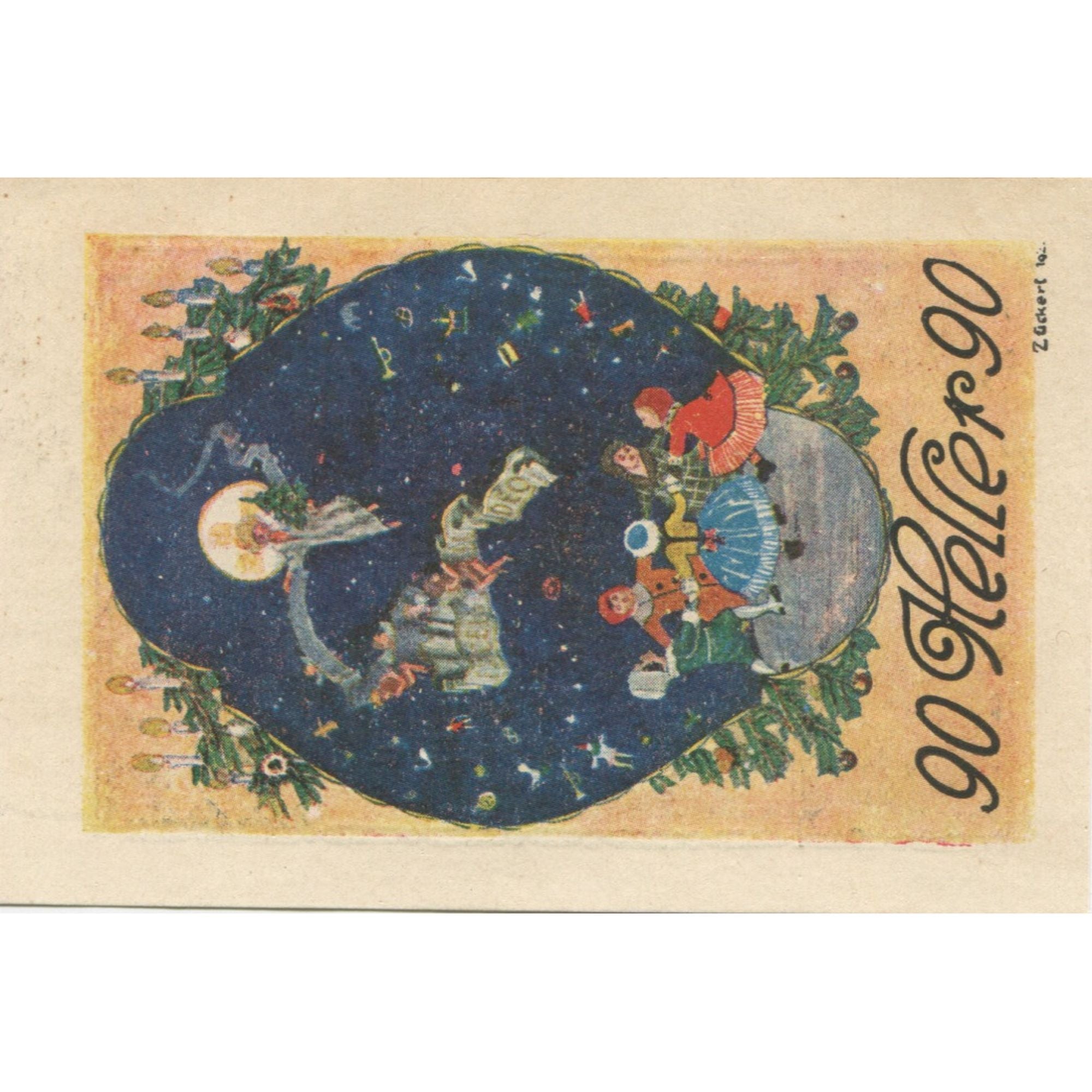 Banknote, Austria, Bruck, 90 Heller, personnage, 1921 UNC(63) Mehl:FS 107IIIa