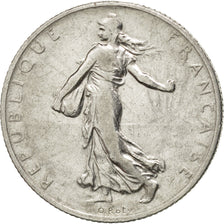 FRANCE, Semeuse, 2 Francs, 1909, Paris, KM #845.1, VF(30-35), Silver, 27,...