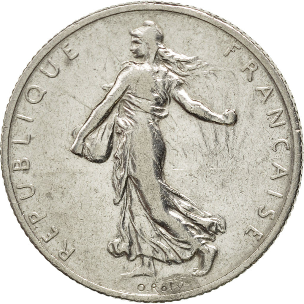 Munten, Frankrijk, Semeuse, 2 Francs, 1912, FR, Zilver, KM:845.1, Gadoury:532