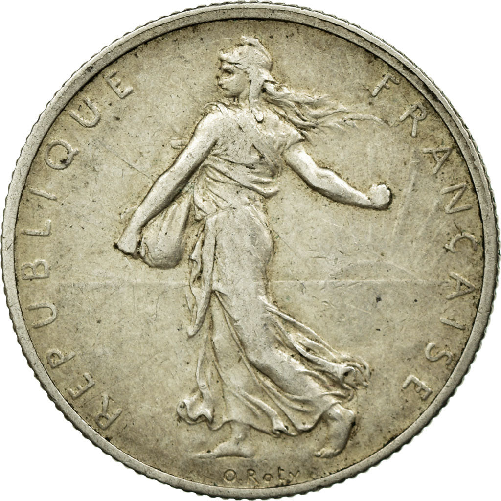 Münze, Frankreich, Semeuse, 2 Francs, 1913, SS, Silber, KM:845.1, Gadoury:532