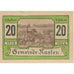 Banknote, Austria, Kasten, 20 Heller, village, 1920 AU(55-58) Mehl:FS 428c