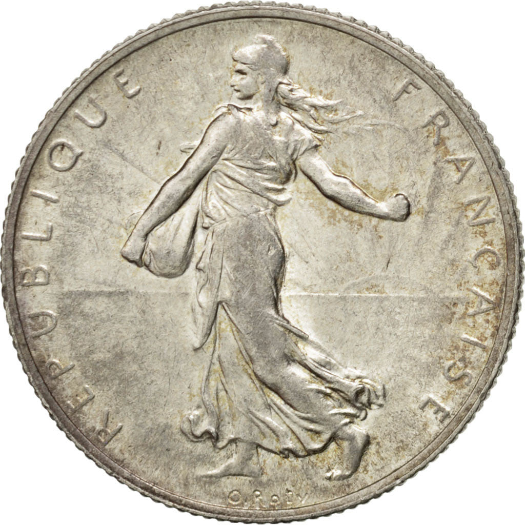 Coin, France, Semeuse, 2 Francs, 1920, MS(60-62), Silver, KM:845.1, Gadoury:532