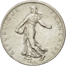 FRANCE, Semeuse, 2 Francs, 1915, Paris, KM #845.1, MS(60-62), Silver, 27,...