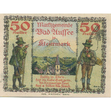 Banknote, Austria, Bad Aussee, 50 Heller, village, 1920, UNC(63) Mehl:FS 73