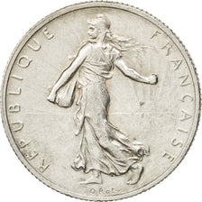 FRANCE, Semeuse, 2 Francs, 1917, Paris, KM #845.1, AU(55-58), Silver, 27,...