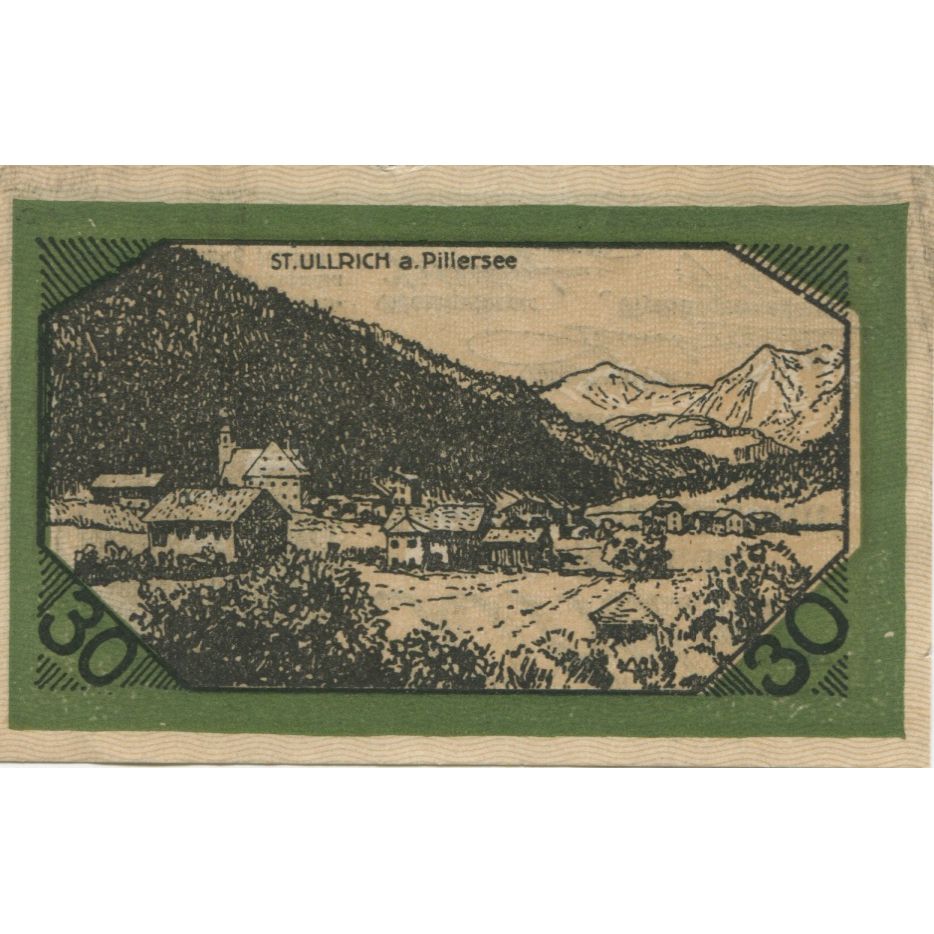 Geldschein, Österreich, Fieberbrunn, 30 Heller, paysage, 1920 UNZ- Mehl:FS 200Ia