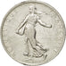 FRANCE, Semeuse, 2 Francs, 1918, Paris, KM #845.1, EF(40-45), Silver, 27,...