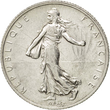 FRANCE, Semeuse, 2 Francs, 1919, Paris, KM #845.1, AU(55-58), Silver, 27,...