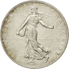 FRANCE, Semeuse, 2 Francs, 1919, Paris, KM #845.1, MS(60-62), Silver, 27,...