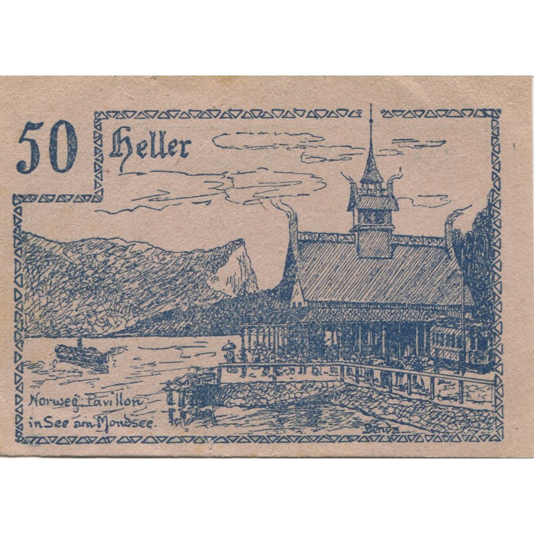 Banknote, Austria, Innerschwand, 50 Heller, gare, 1920, UNC(60-62), Mehl:FS 408