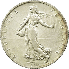 Coin, France, Semeuse, 2 Francs, 1915, MS(60-62), Silver, KM:845.1, Gadoury:532