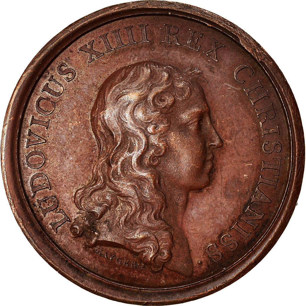 Francja, Medal, Louis XIV, Prise de Montmédy, Historia, 1657, Mauger, Ponowne