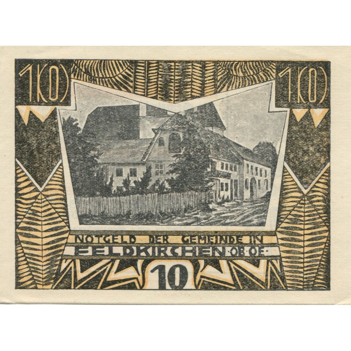 Banknote, Austria, Feldkirchen, 10 Heller, Maison, 1920, UNC(63), Mehl:FS 197a