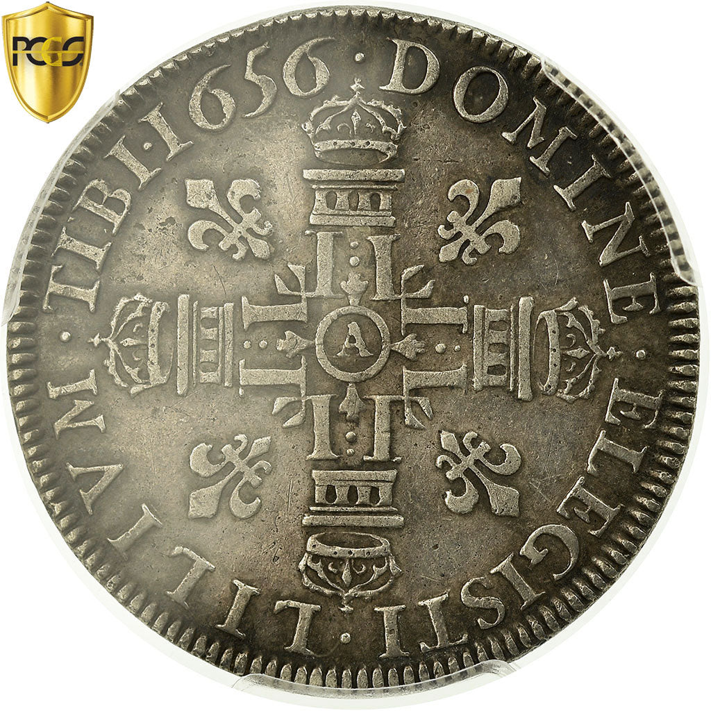 France, Louis XIV, Lis d'Argent, 1656, Paris, KM:194, PCGS XF40