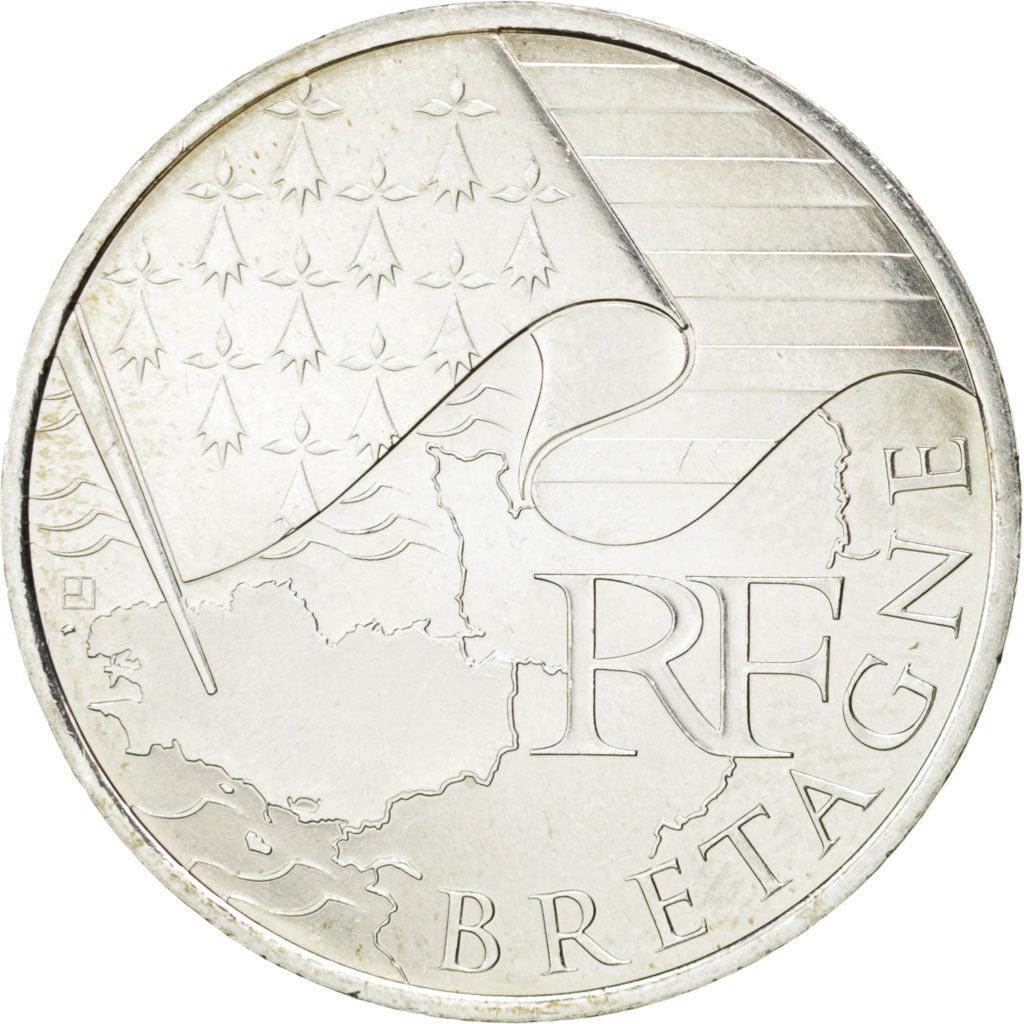 FRANCE, 10 Euro, 2010, Paris, KM #1648, MS(63), Silver, 29, 9.97
