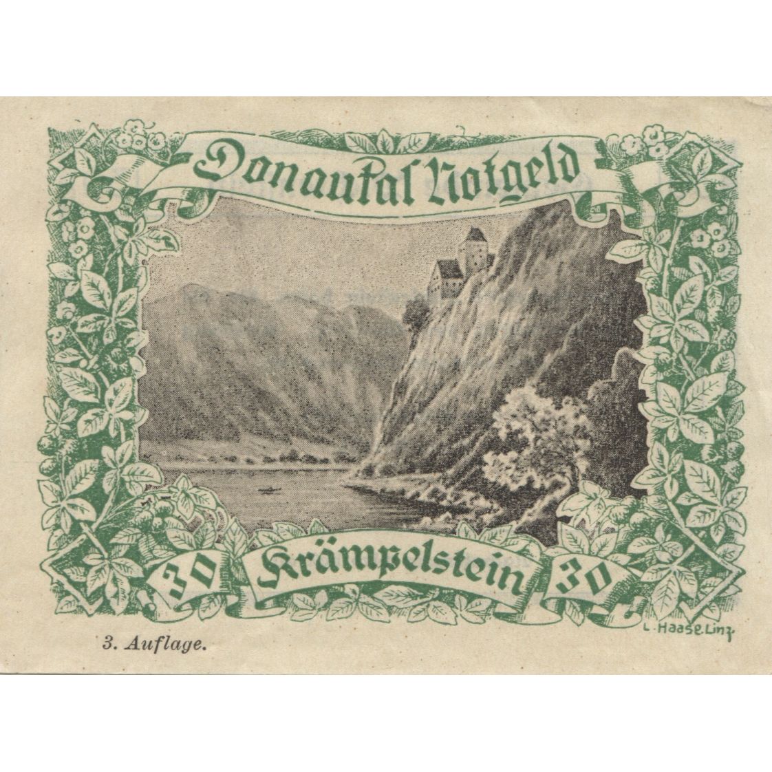 Banknote, Austria, Dichtenstein, 30 Heller, lac, 1920, UNC(63), Mehl:FS 127i
