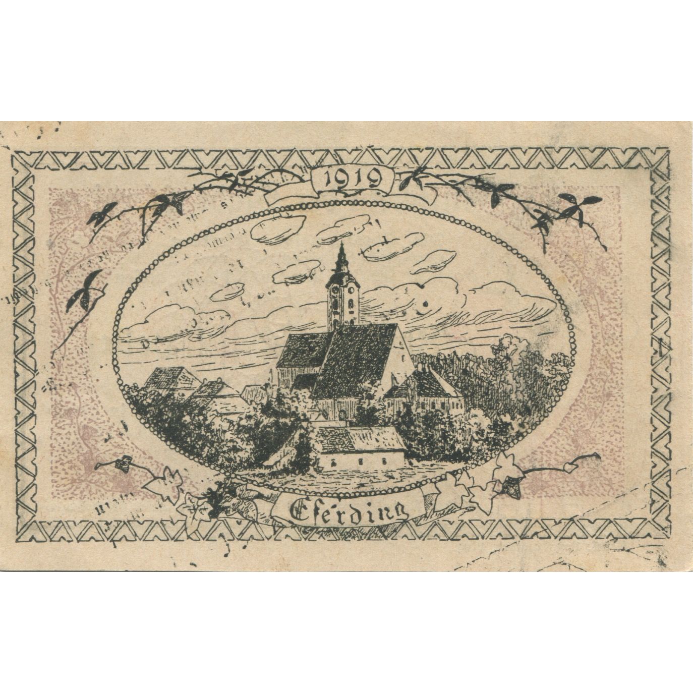 Banknote, Austria, Eferding, 20 Heller, Blason, 1919, AU(55-58), Mehl:FS 152