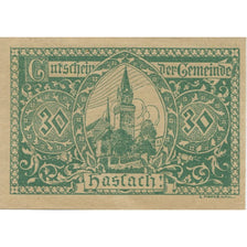 Banknote, Austria, Haslach, 30 Heller, Eglise, 1920, UNC(63) Mehl:FS 355