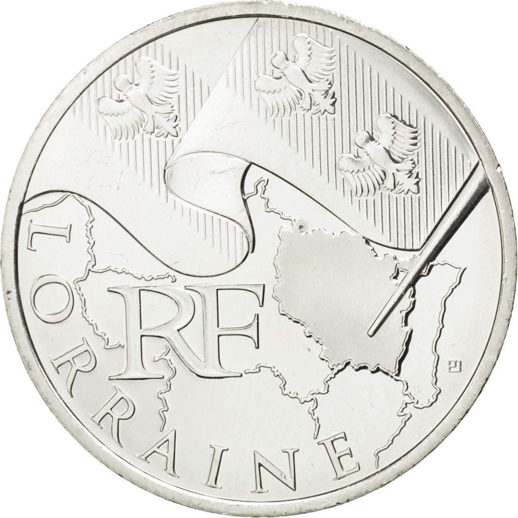FRANCE, 10 Euro, 2010, Paris, KM #1661, MS(63), Silver, 29, 10.00