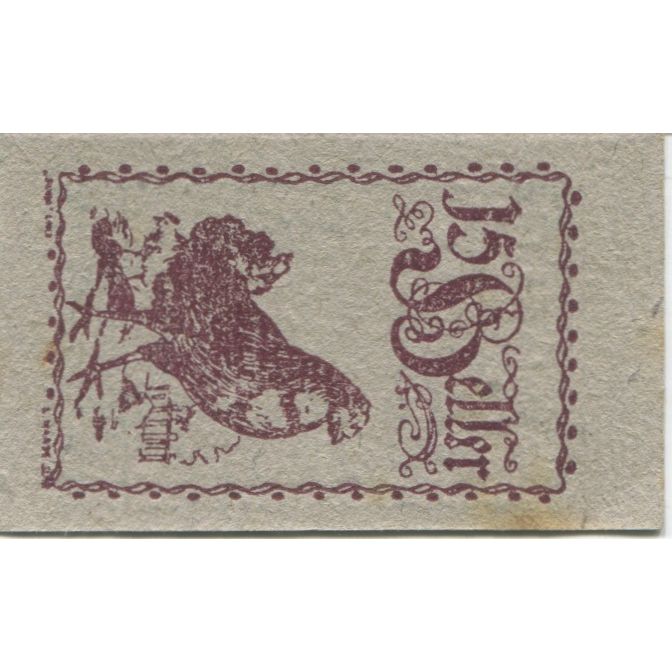 Banknote, Austria, Eferding, 15 Heller, Coq 1, 1920 AU(55-58) Mehl:FS 152Va