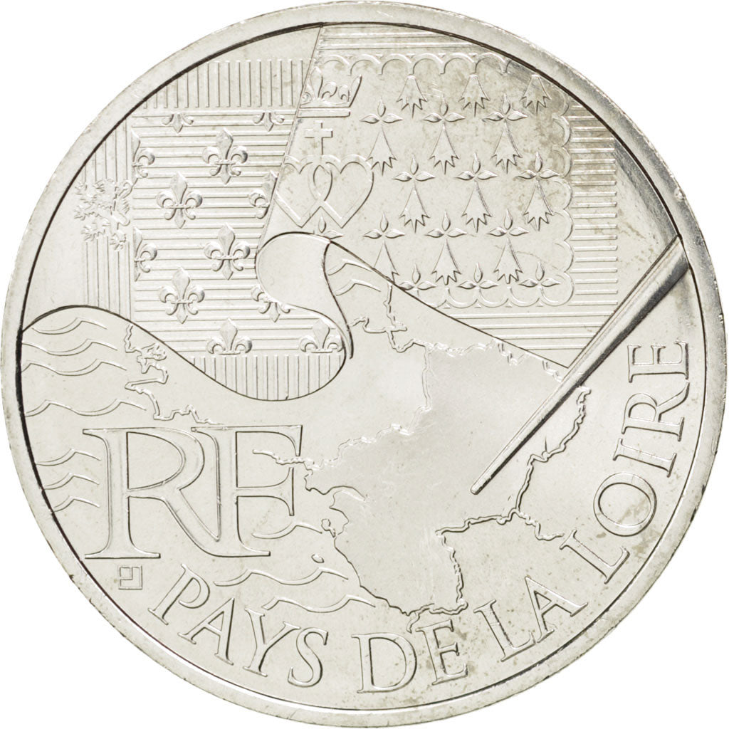 FRANCE, 10 Euro, 2010, Paris, KM #1665, MS(63), Silver, 29, 10.00