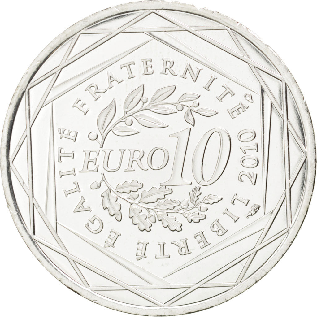 FRANCE, 10 Euro, 2010, Paris, KM #1653, MS(63), Silver, 29, 10.00