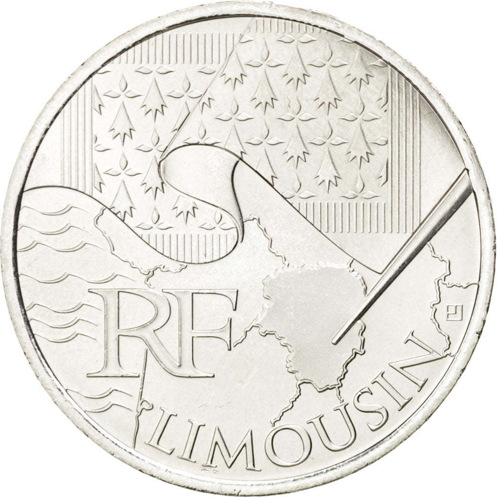 FRANCE, 10 Euro, 2010, Paris, KM #1660, MS(63), Silver, 29, 10.00