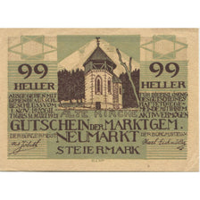 Banknote, Austria, Steiermark, 99 Heller, tour 3, 1920, UNC(63), Mehl:FS 1014a