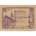 Banknot, Austria, Steinakirchen 10 Heller, Eglise, 1922 SUP Mehl:FS 1017IIb