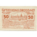 Nota, Áustria, Dross, 50 Heller, château 1920-12-31, UNC(63) Mehl:FS 135.1
