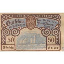 Billete, Austria, Ardagger, 50 Heller, château 1920-12-30, SC Mehl:FS 51Aa