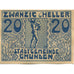 Geldschein, Österreich, Gmunden, 20 Heller, Texte, 1920 UNZ- Mehl:FS 240IIb