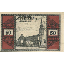 Banknote, Austria, Altenmarkt, 50 Heller, Eglise, 1920 UNC(63) Mehl:FS 31a