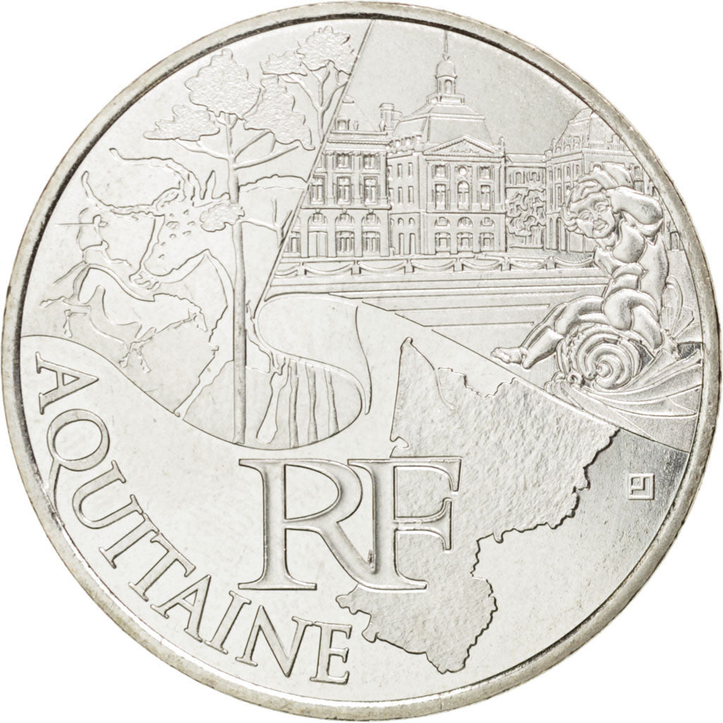 FRANCE, 10 Euro, 2011, Paris, KM #1727, MS(63), Silver, 29, 10.00