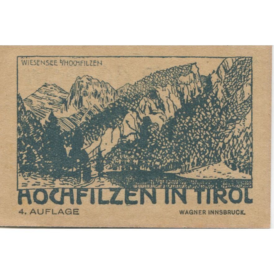Banknote, Austria, Hochfilzen, 40 Heller, aigle, 1921, UNC(63), Mehl:FS 382c