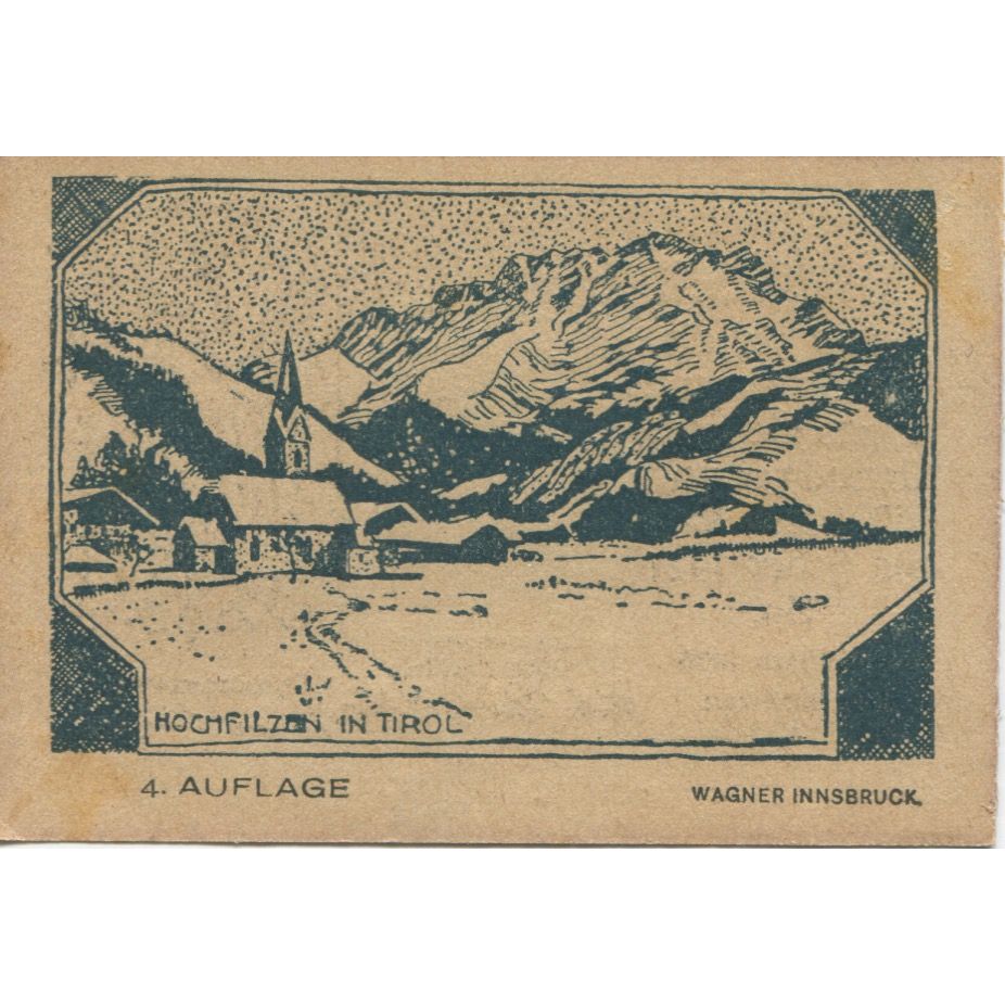 Geldschein, Österreich, Hochfilzen, 75 Heller, neige, 1921, UNZ-, Mehl:FS 382c