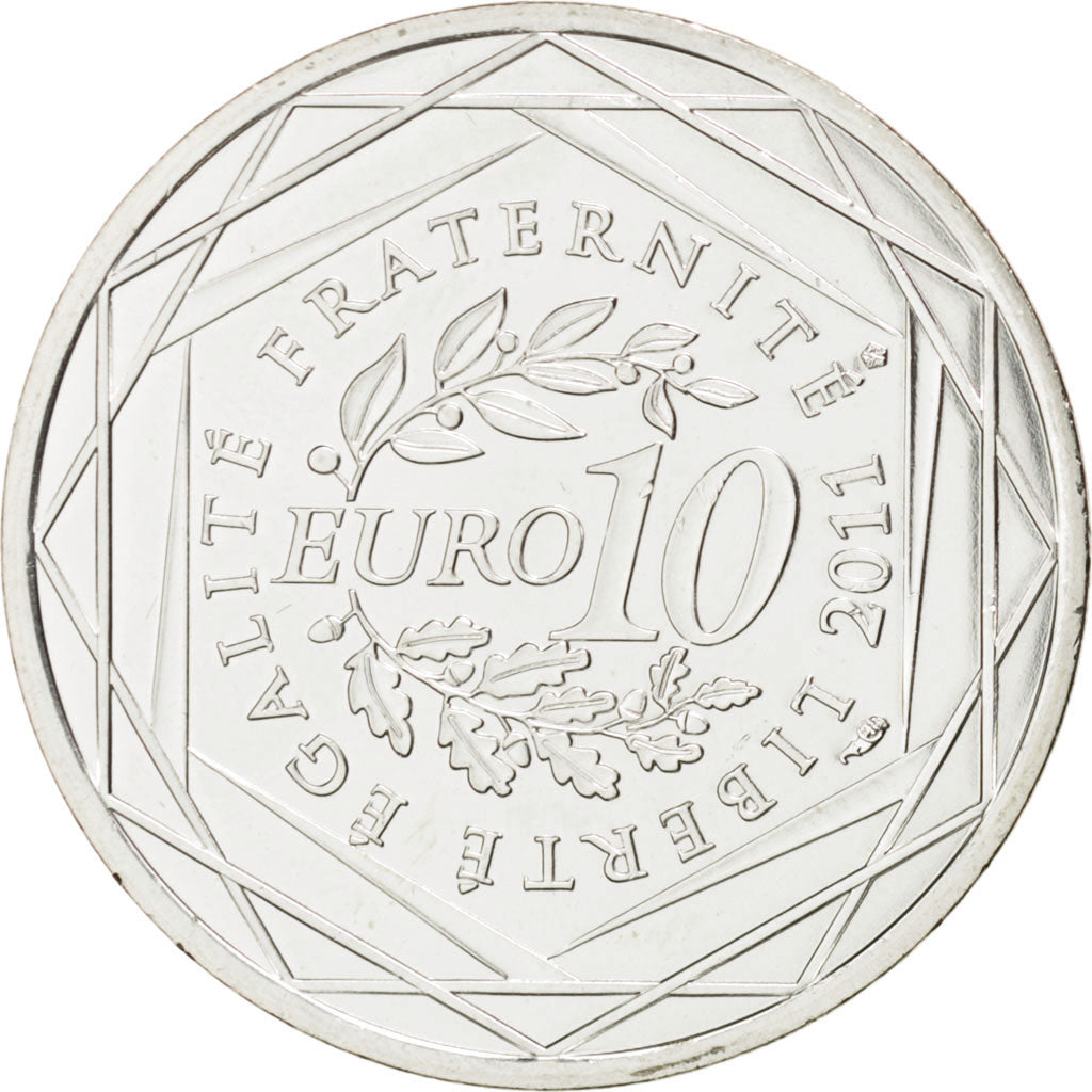 Coin, France, 10 Euro, 2011, MS(63), Silver, KM:1733