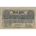 Geldschein, Österreich, Bad Ischl, 20 Heller, Texte 1920 UNZ- Mehl:FS 77a