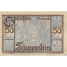 Banknote, Austria, Säusenstein, 50 Heller, personnage, 1920 UNC(63) Mehl:FS 950c