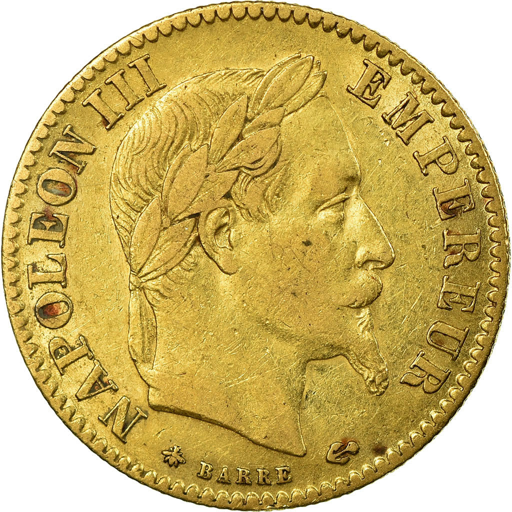 Coin, France, Napoleon III, Napoléon III, 10 Francs, 1868, Paris, EF(40-45)