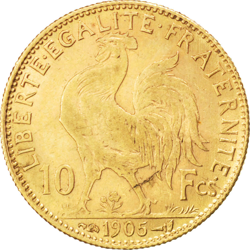 Francia, Marianne, 10 Francs, 1905, Paris, BB+, Oro, KM:846, Gadoury:1017